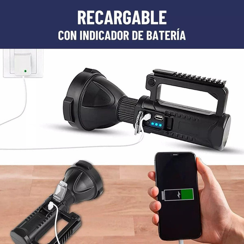 Linterna Largo Alcance Recargable L-835