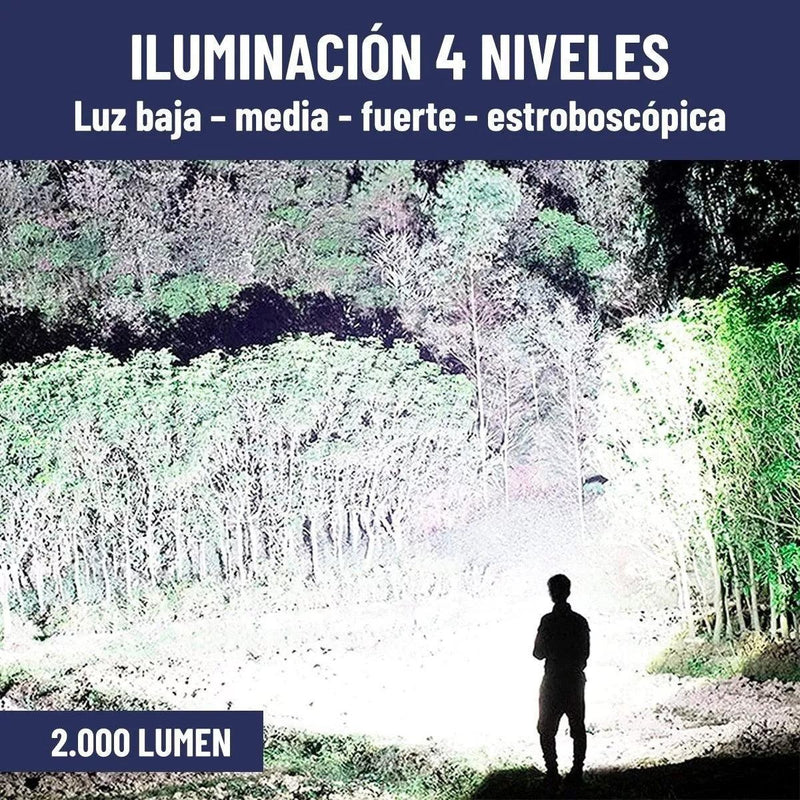 Linterna Largo Alcance Recargable L-835